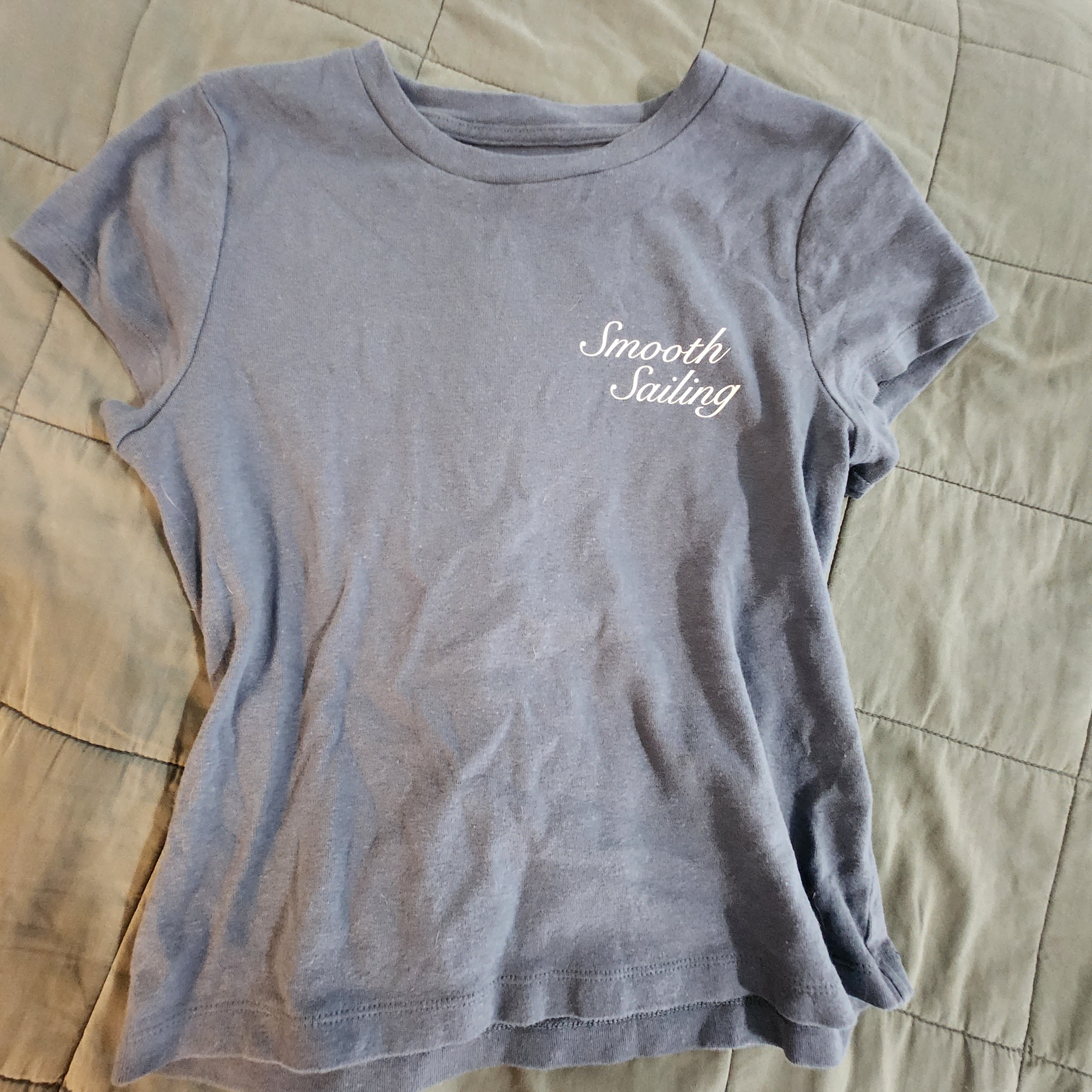 Nwot Madewell Blue Smooth Sailing Short Sleeve Tee